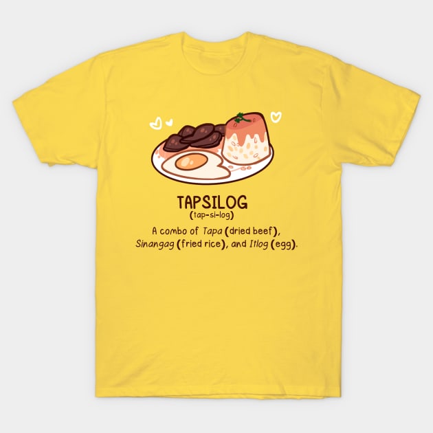 BnW: Tapsilog T-Shirt by oletarts